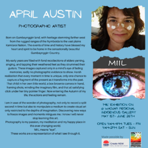 April Austin Photographic Exhibition now on at Wadjar Regional Indigenous Gallery