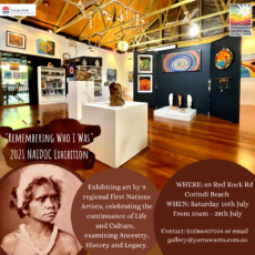 Remembering Who I Was NAIDOC Exhibition at Wadjar Regional Indigenous Gallery, Yarrawarra Aboriginal Cultural Centre