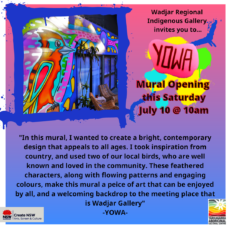YOWA Mural Opening at Yarrawarra Wadjar Gallery
