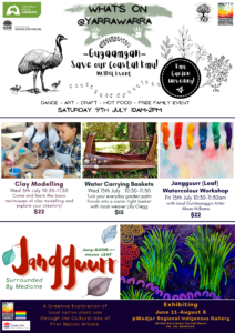 Naidoc Event @ Yarrawarra, Holiday Workshops and Jangguurr Exhibition
