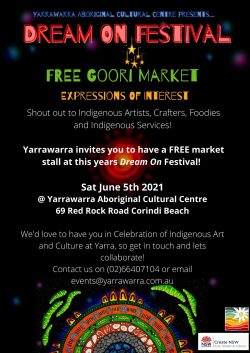 Goori Market at Dream On Festival June 5th